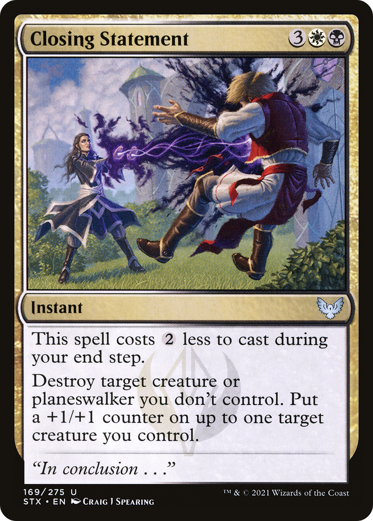 Closing Statement (STX-169) - Strixhaven: School of Mages