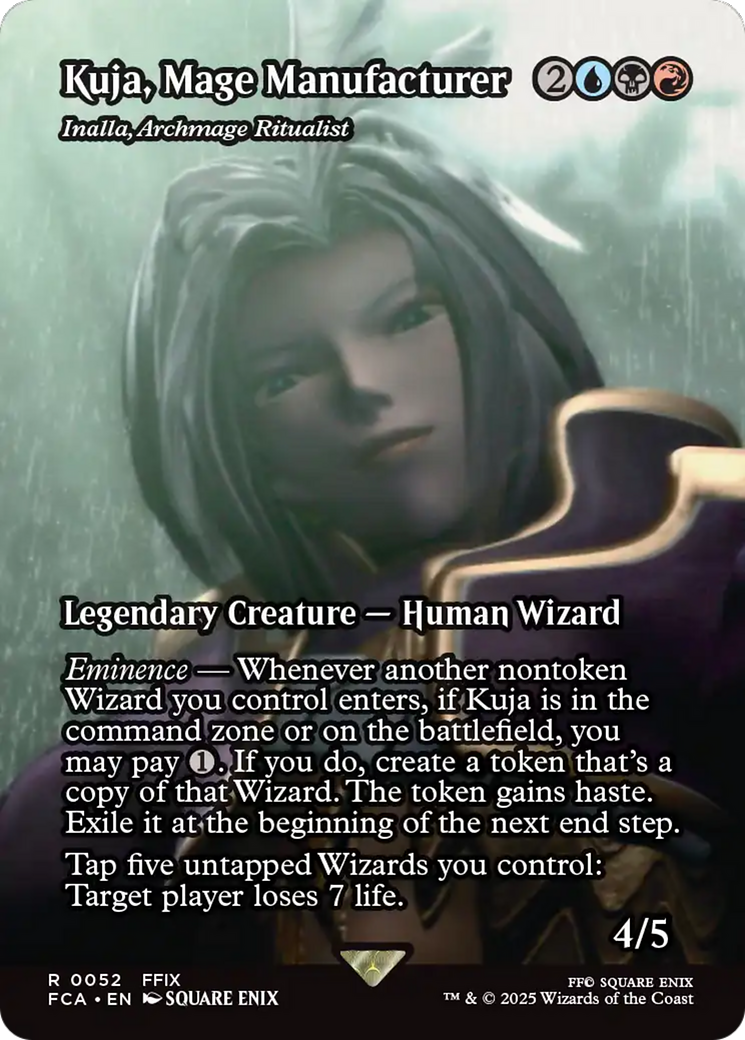 Kuja, Mage Manufacturer - Inalla, Archmage Ritualist (Showcase) (FCA-052) - FINAL FANTASY: Through the Ages / Kuja, Mage Manufacturer (Borderless) Foil - Golden Apple Comics