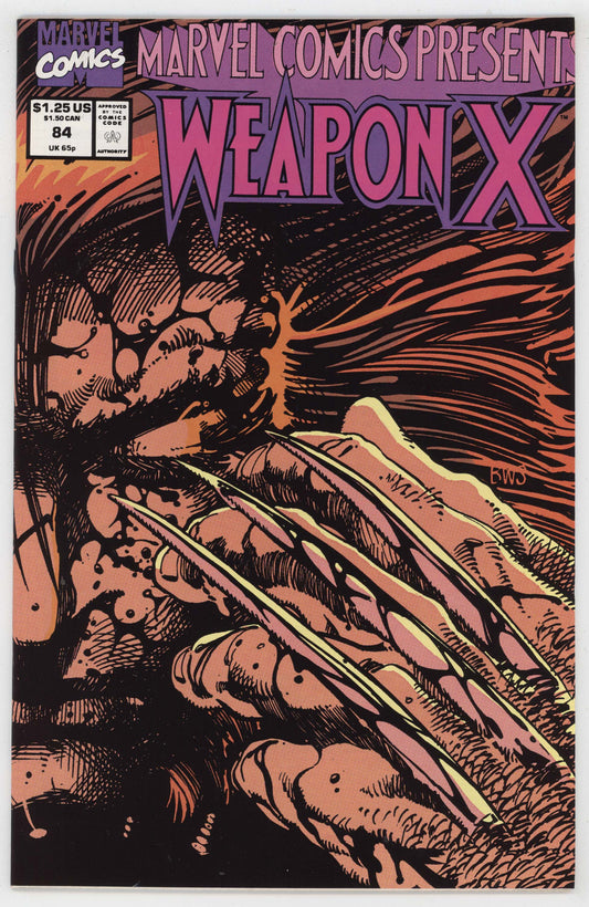 Marvel Comics Presents 84 1991 NM Wolverine Weapon X Origin