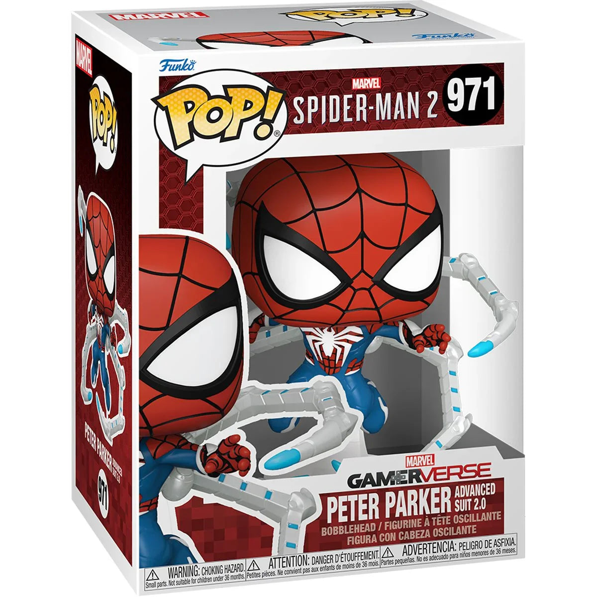 Spider-Man 2 Game Peter Parker Advanced Suit 2.0 Funko Pop! Vinyl Figure #971