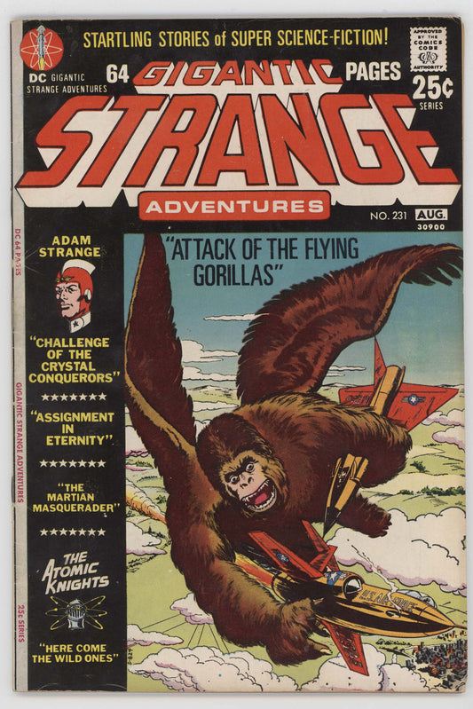 Strange Adventures 231 DC 1971 FN Adam Strange Flying Gorillas US Air Force