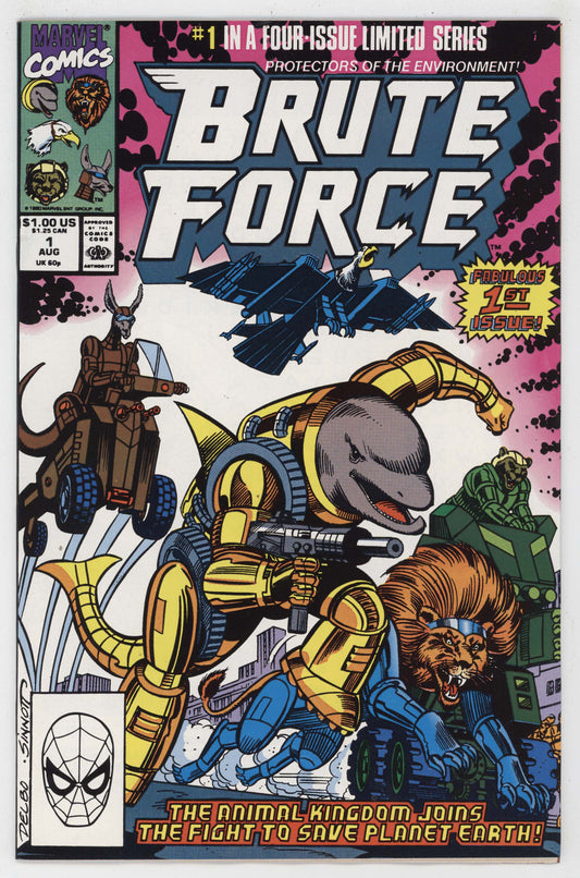 Brute Force 1 Marvel 1990 NM Jose Delbo Joe Sinnott