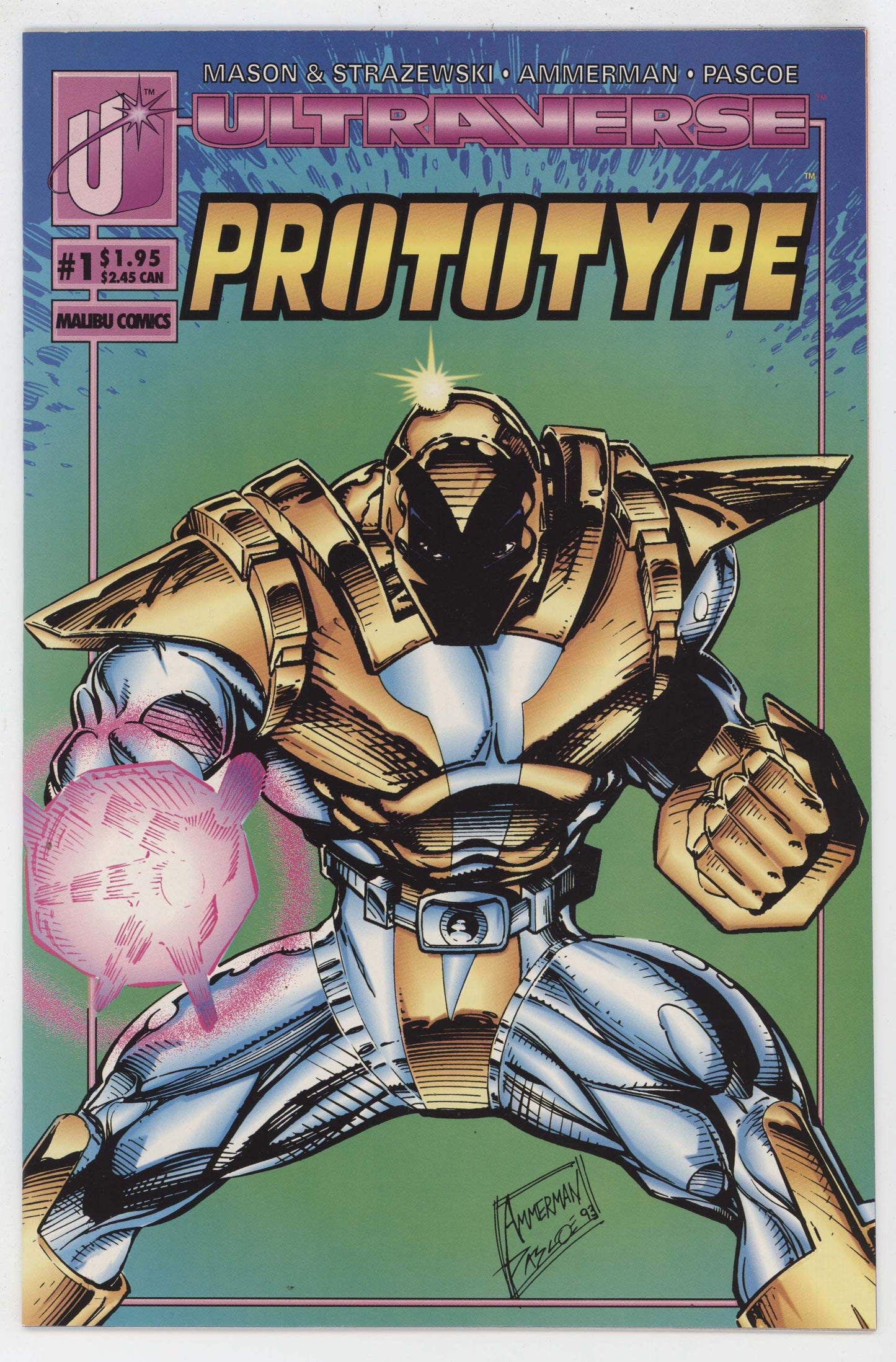 Prototype 1 A Malibu 1993 NM Ultraverse Len Strazewski