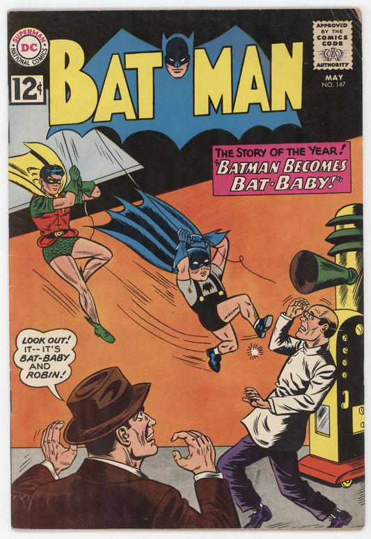 Batman 147 DC 1962 VG FN Sheldon Moldoff Bill Ginger Robin Bat-Baby