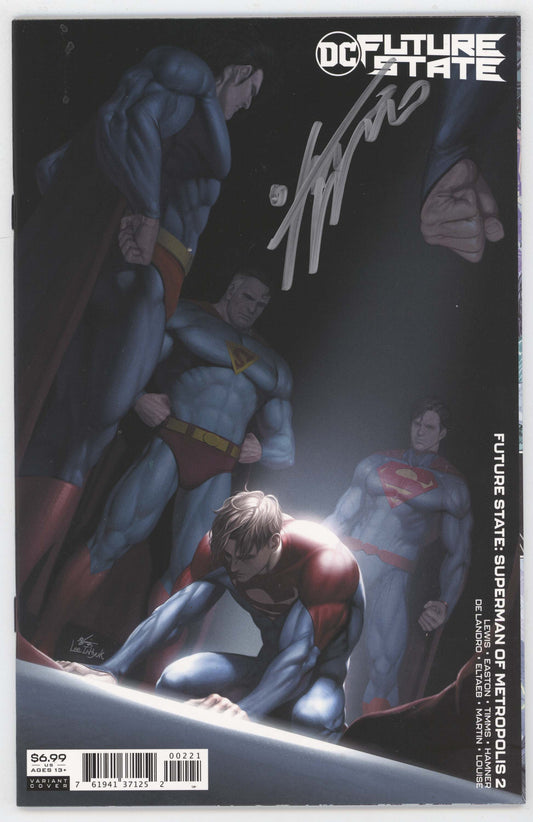 Future State Superman of Metropolis #2 Cover B Card Stock Signed by Inhyuk Lee COA DC