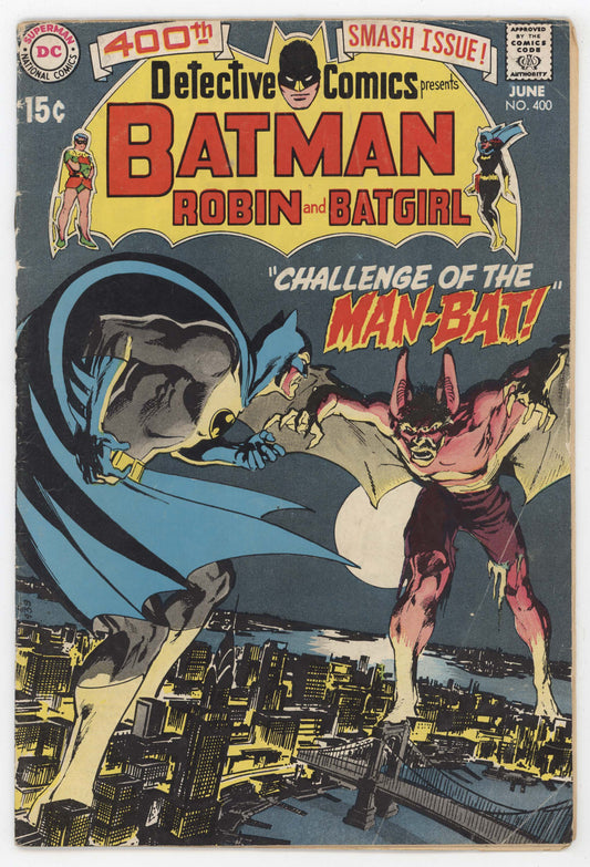 Batman Detective Comics 400 DC 1970 VG Neal Adams 1st Man-Bat Batgirl