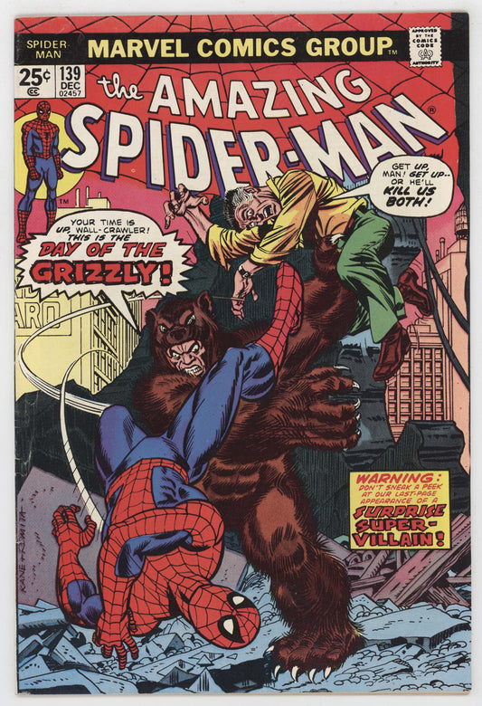 Amazing Spider-Man 139 Marvel 1974 FN VF Gil Kane 1st Grizzly Jackal