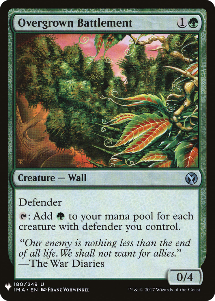 Overgrown Battlement (LIST-IMA-180) - The List