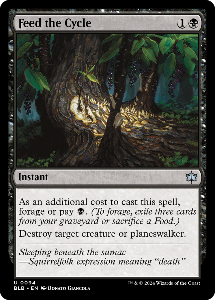 Feed the Cycle (BLB-094) - Bloomburrow Foil