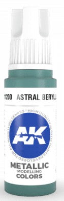 AK Interactive 11200 Astral Beryllium Metallic 3G Acrylic Paint 17ml Bottle
