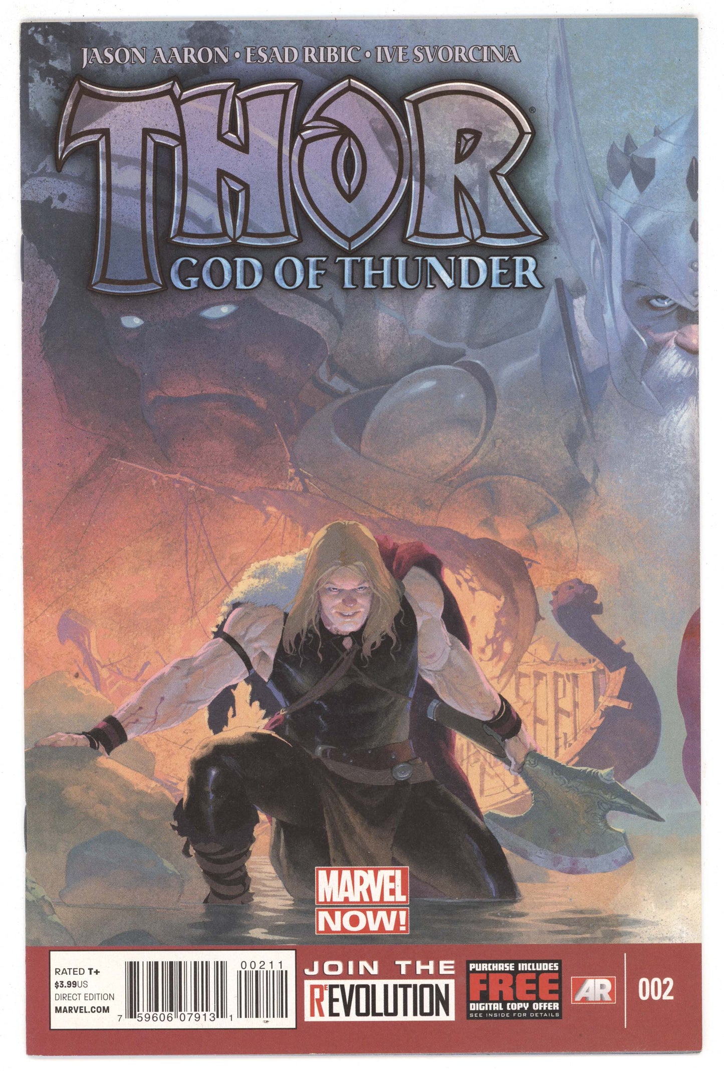 Thor God Of Thunder 2 A Marvel 2013 NM Esad Ribic Jason Aaron 1st Gorr