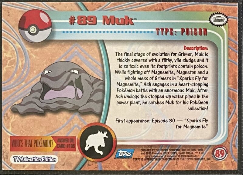 Muk Foil (89) [Topps TV Animation Edition Series 2]