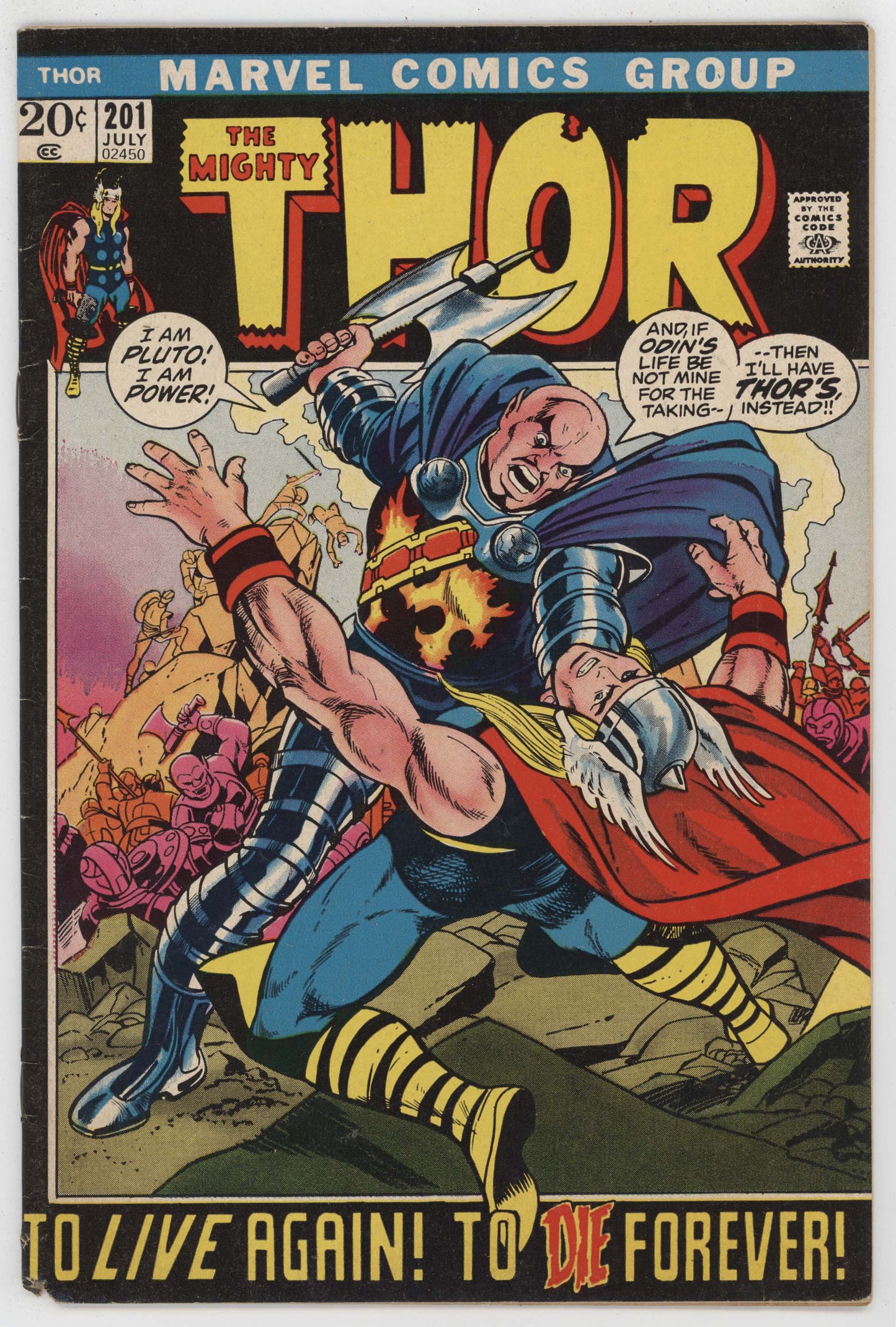 Mighty Thor 201 Marvel 1972 GD Blackworld Gerry Conway Gil Kane