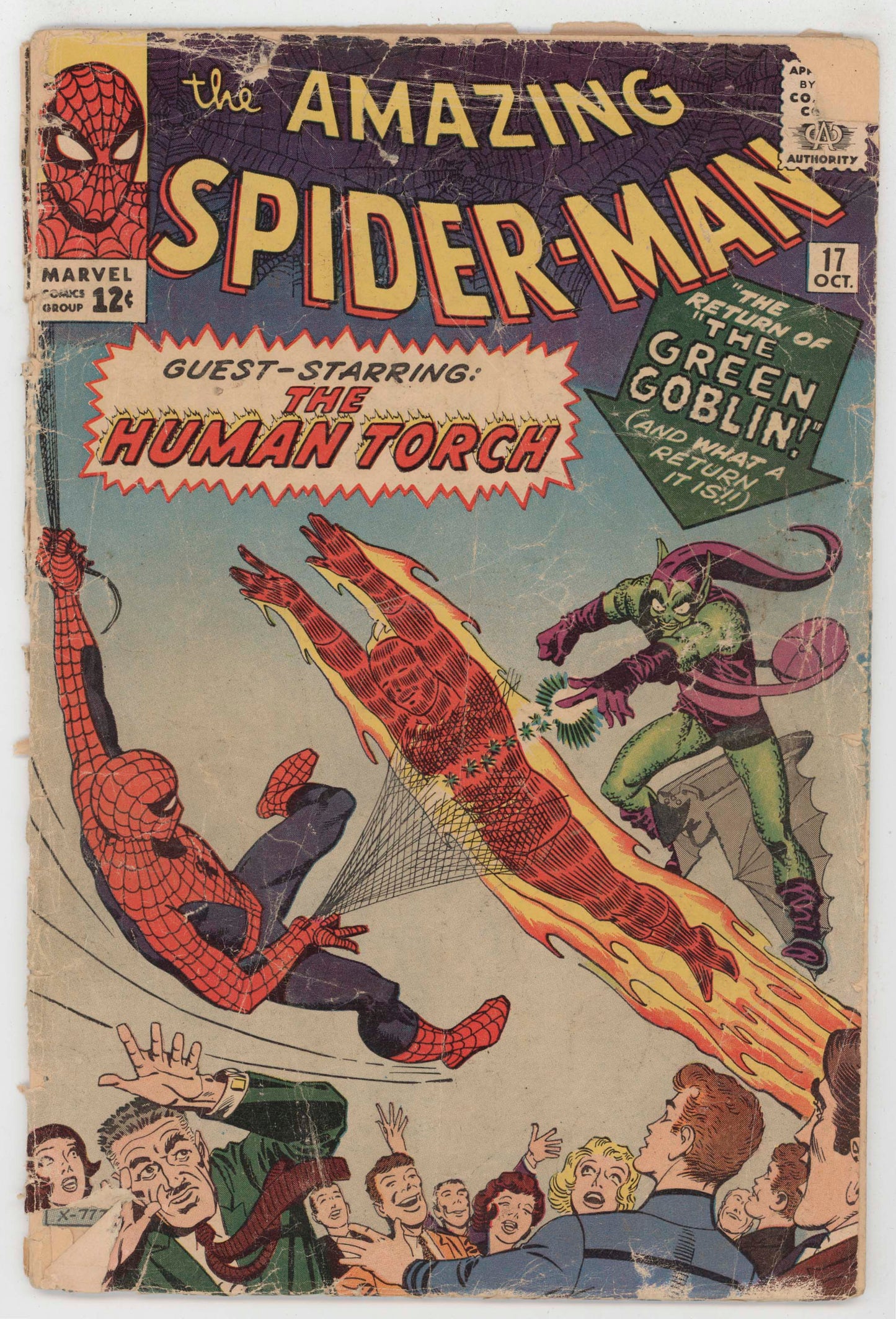 Amazing Spider-Man 17 Marvel 1964 FR GD Steve Ditko Stan Lee Green Goblin
