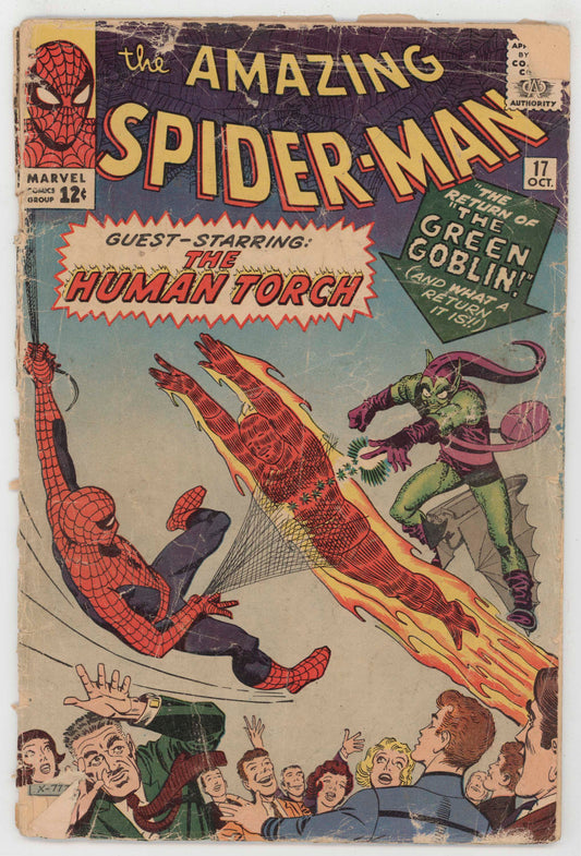 Amazing Spider-Man 17 Marvel 1964 FR GD Steve Ditko Stan Lee Green Goblin