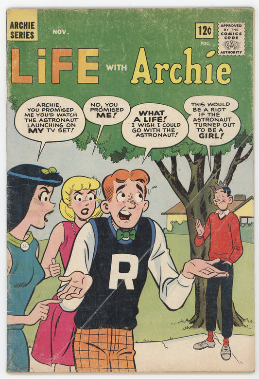 Life With Archie 24 Archie 1963 VG Betty Veronica Jughead US Space Landing Fidel Castro