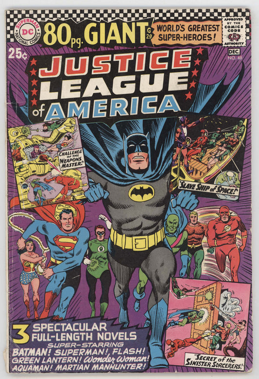 Justice League Of America 48 DC 1966 GD VG Batman Superman 80 Page Giant