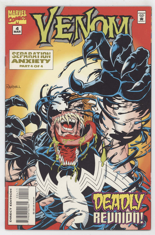 Venom Separation Anxiety 4 Marvel 1995 VF Ron Randall