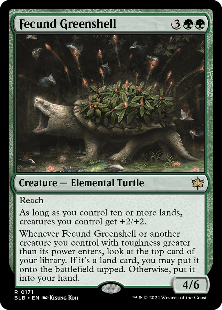 Fecund Greenshell (BLB-171) - Bloomburrow