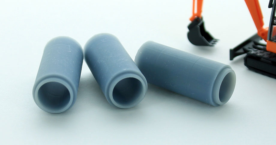 3D To Scale 87-125-GY 1/87 – 36in Culvert 3pk Gray Utility Prop