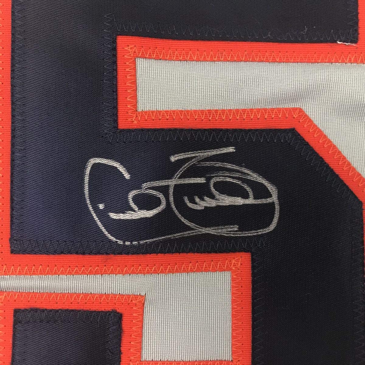 Autographed/Signed Cecil Fielder Detroit Grey Baseball Jersey JSA COA