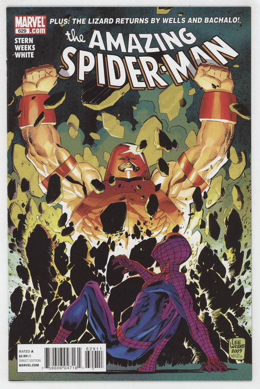 Amazing Spider-Man 629 Marvel 2010 NM Lee Weeks Gauntlet Juggernaut Lizard