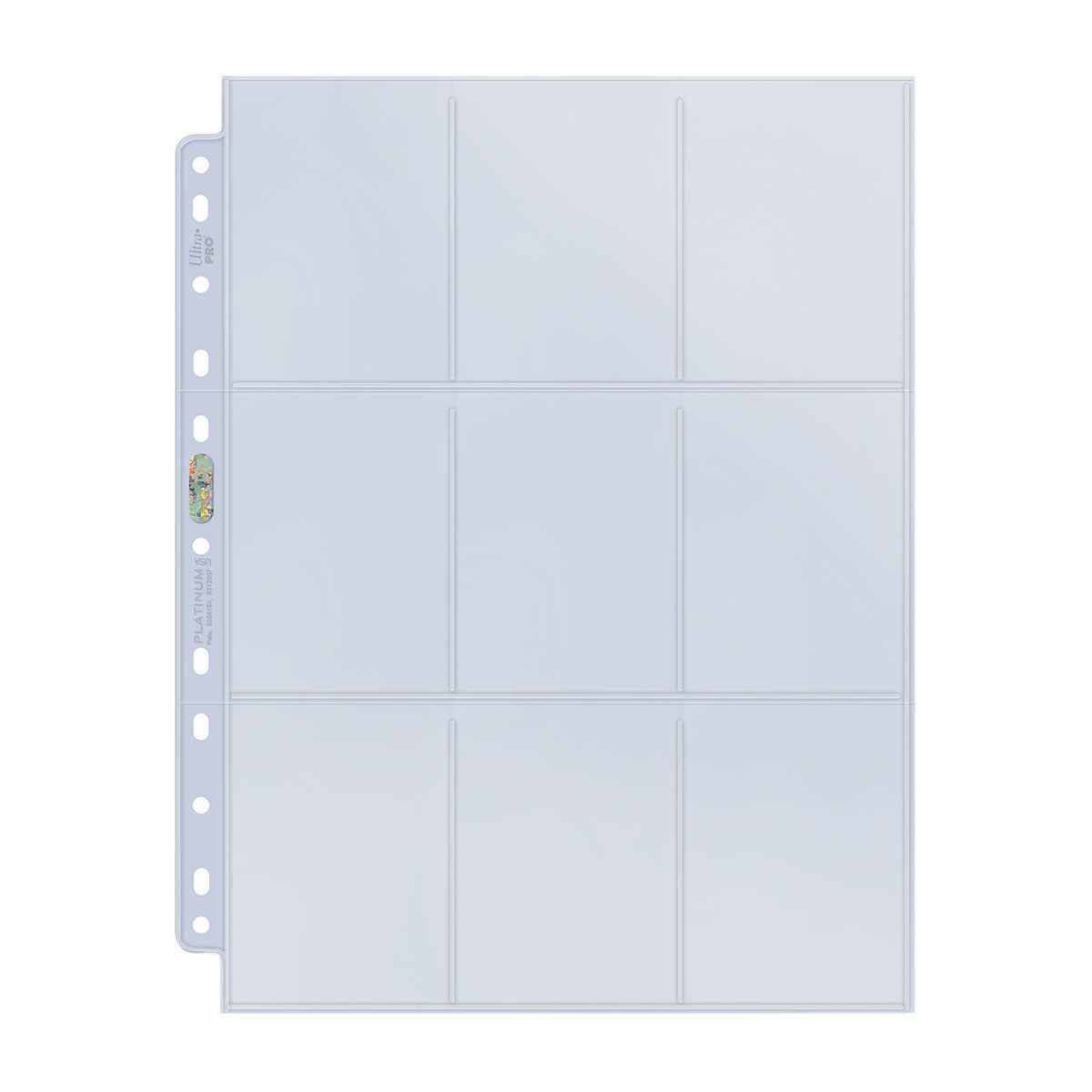Platinum Series 9-Pocket 11-Hole Punch Pages (10ct) for Standard Size Cards