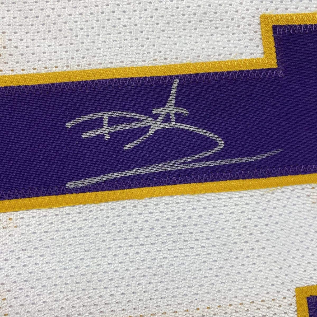 Autographed/Signed Daunte Culpepper Minnesota White Football Jersey JSA COA