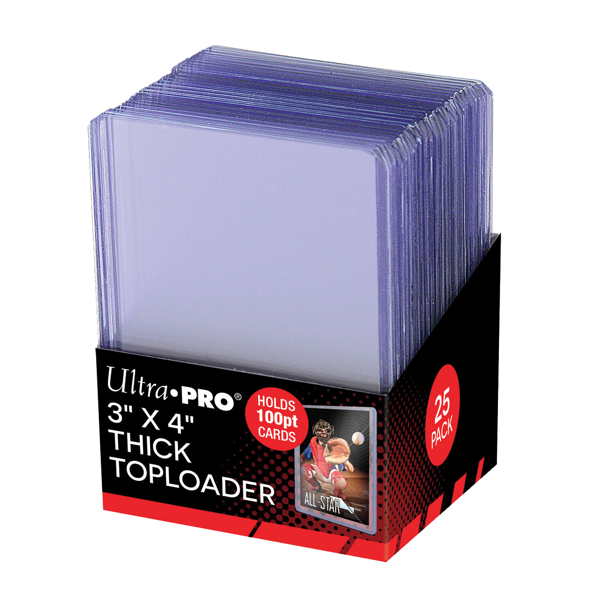 3" x 4" Clear Thick 100PT TOPLOADER® Sleeves (25ct)
