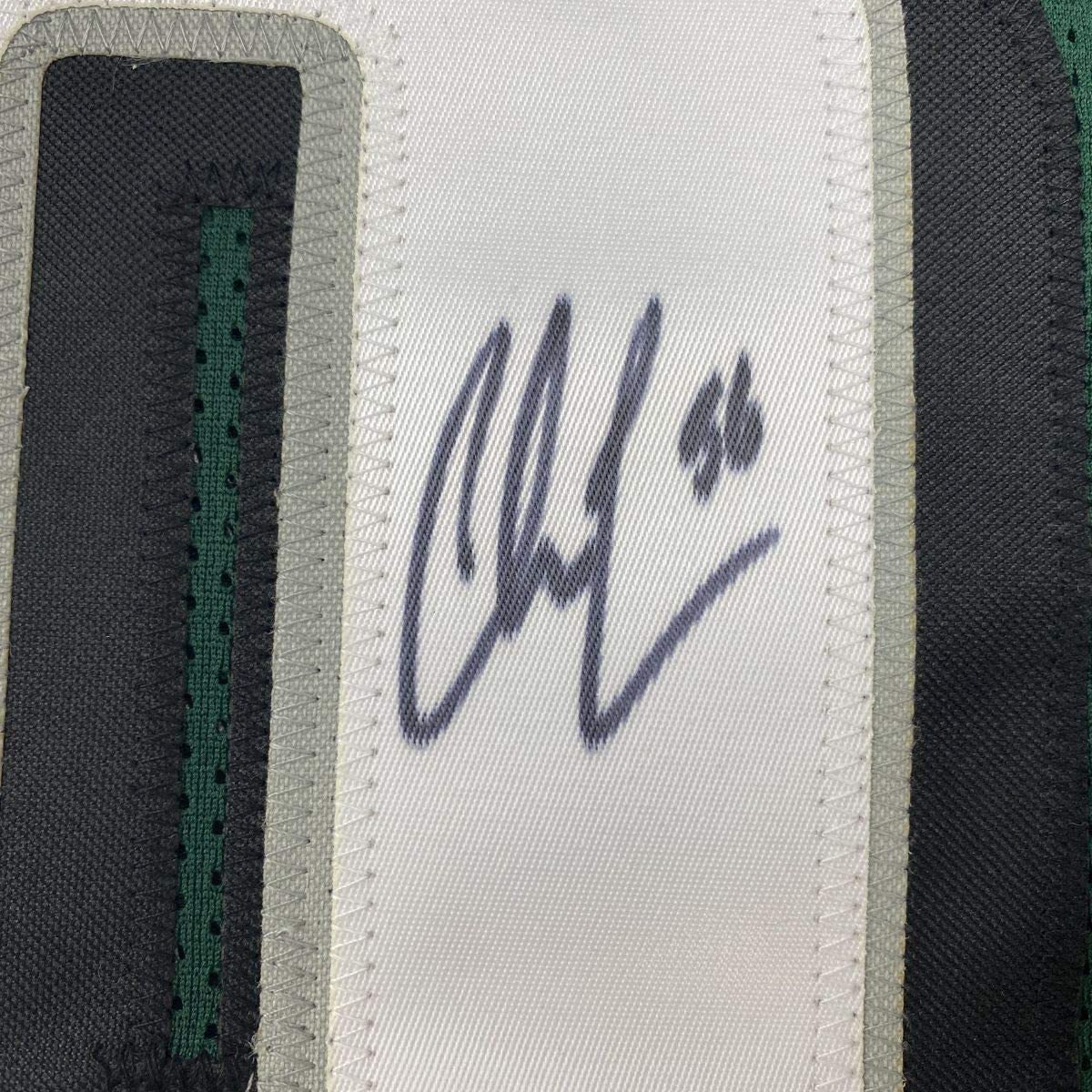 Autographed/Signed Chris Long Philadelphia Green Football Jersey JSA COA