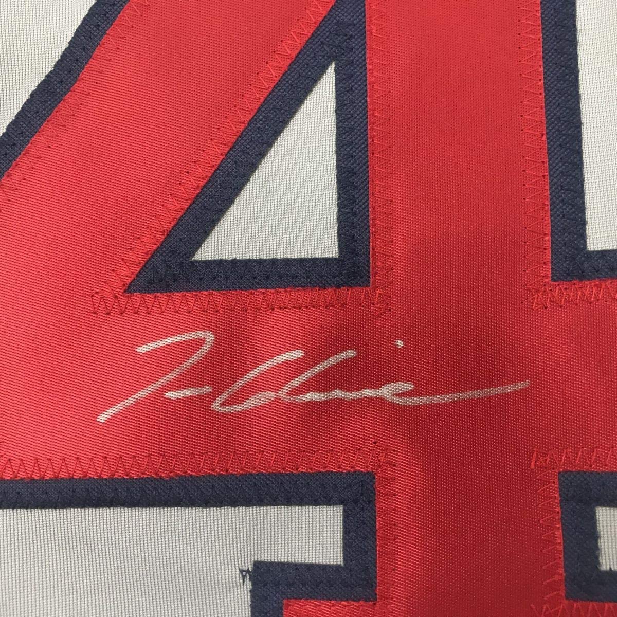 Autographed/Signed Tom Glavine Atlanta Grey Baseball Jersey JSA COA