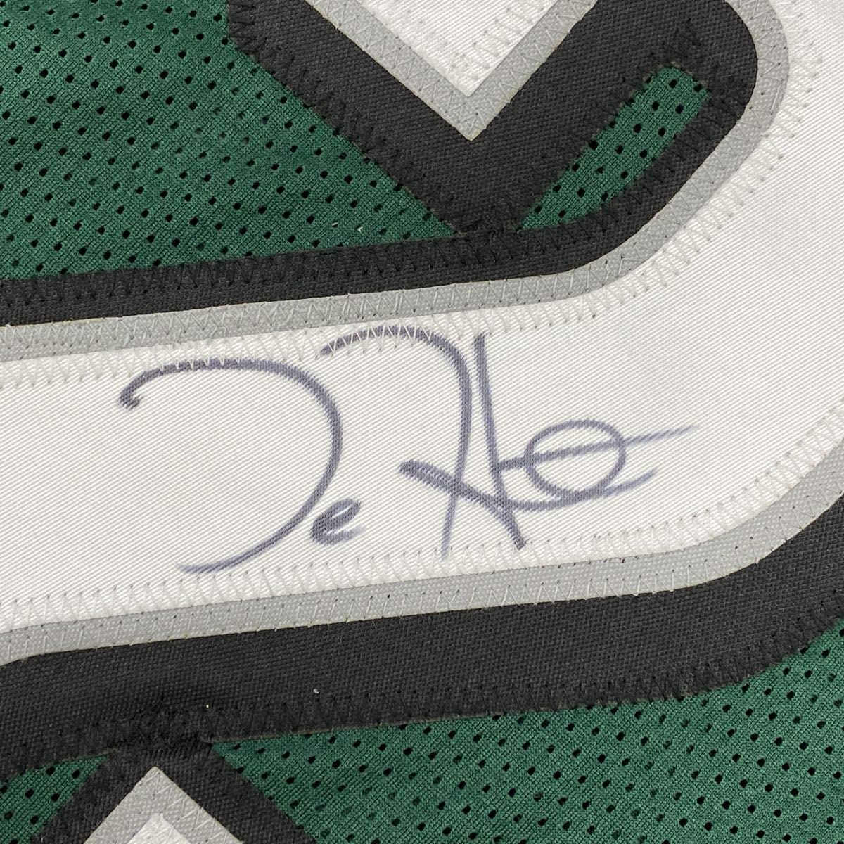 Autographed/Signed Jalen Hurts Philadelphia Green Football Jersey JSA COA