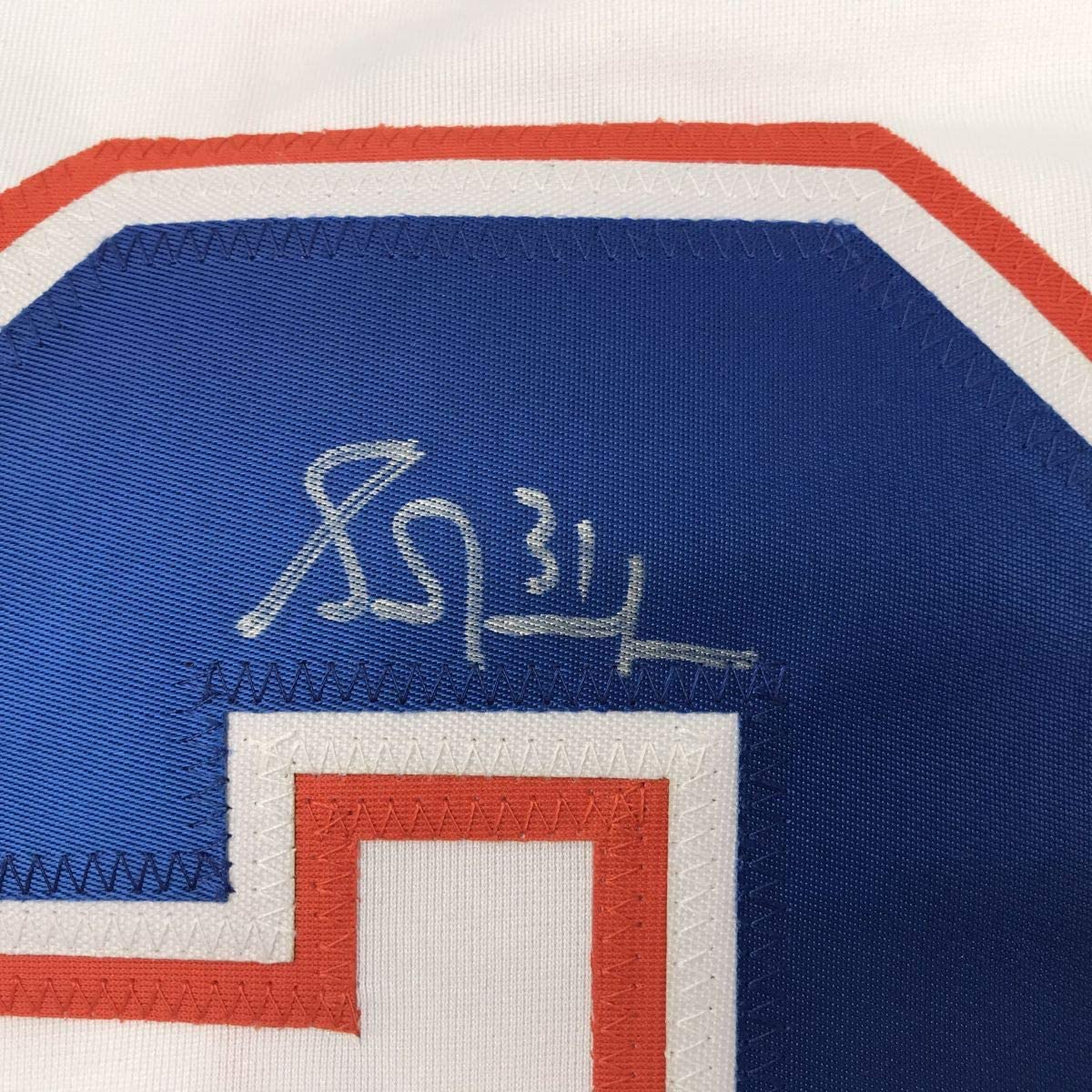 Autographed/Signed Grant Fuhr Edmonton White Hockey Jersey JSA COA