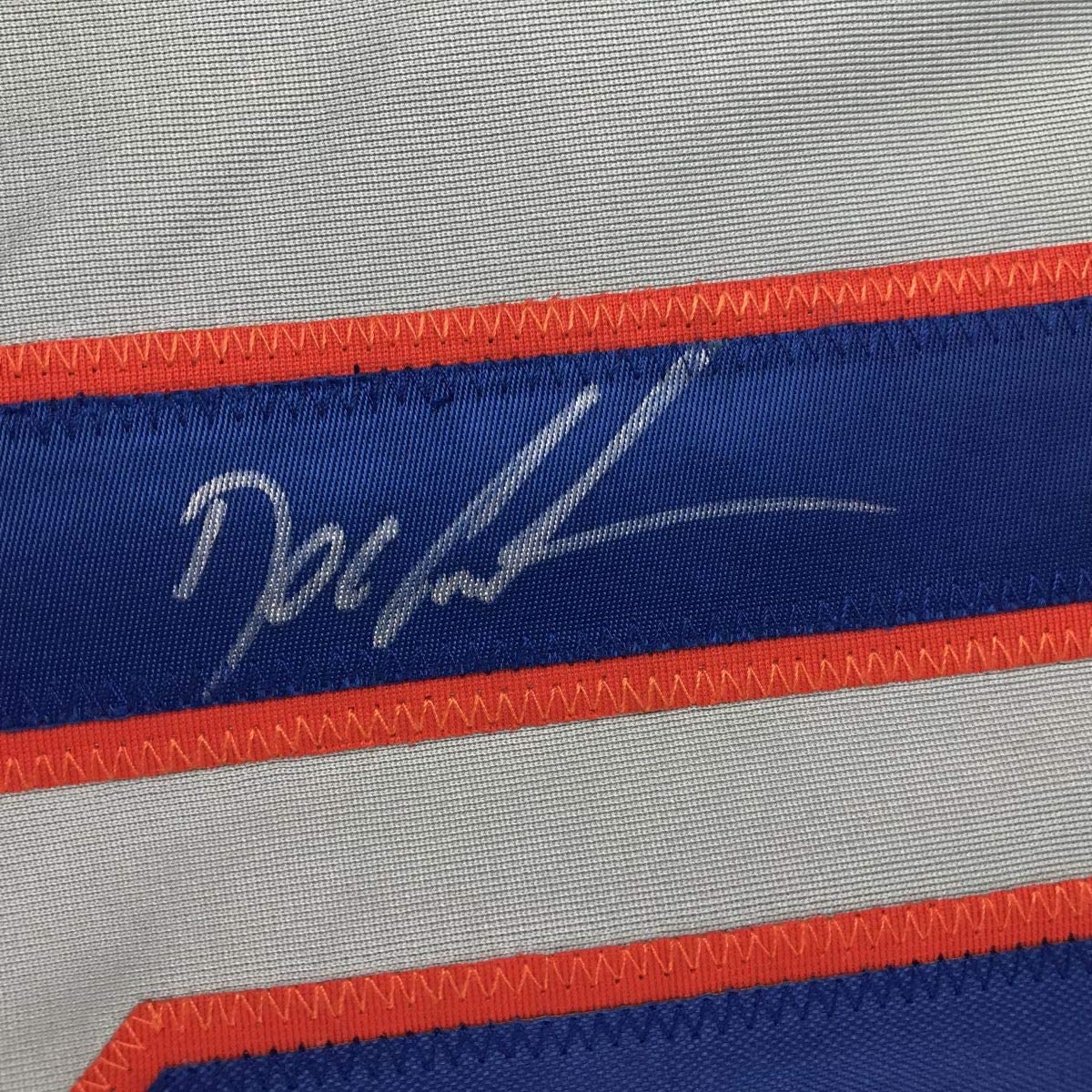 Autographed/Signed Dwight Doc Gooden New York Grey Baseball Jersey JSA COA
