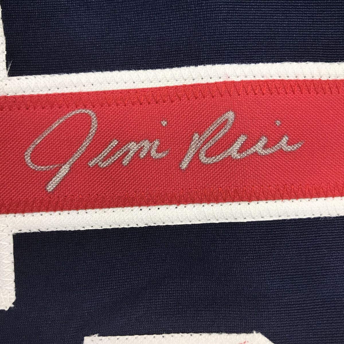Autographed/Signed Jim Rice Boston Blue Baseball Jersey JSA COA - Golden Apple Comics