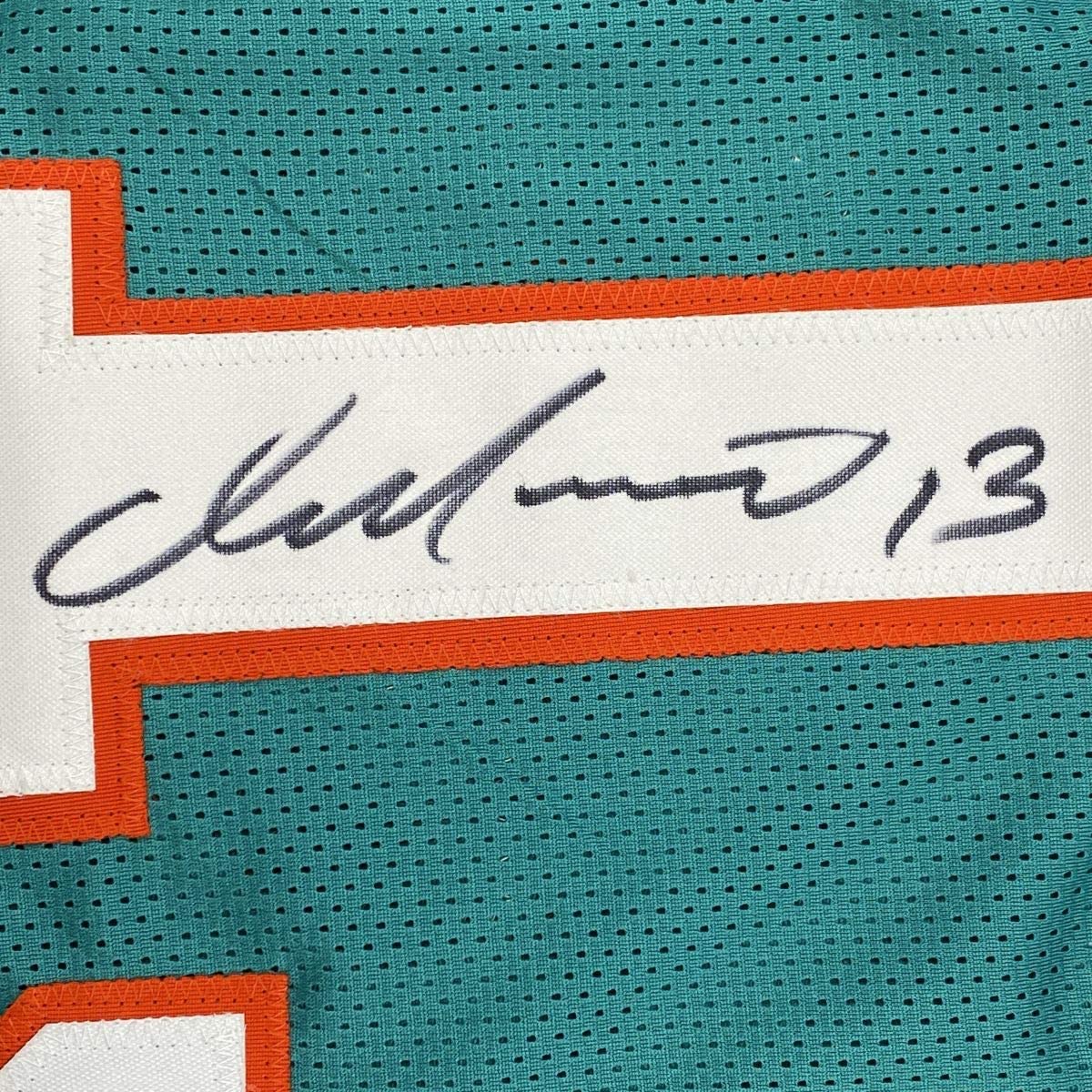 Autographed/Signed Dan Marino Miami Teal Football Jersey JSA COA