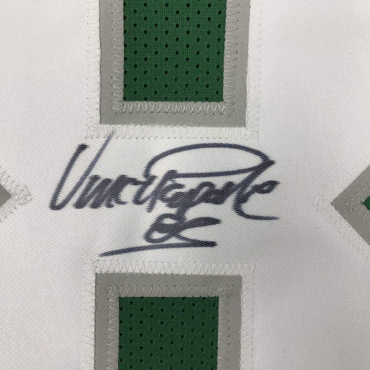 Autographed/Signed Vince Papale Philadelphia Green Football Jersey JSA COA