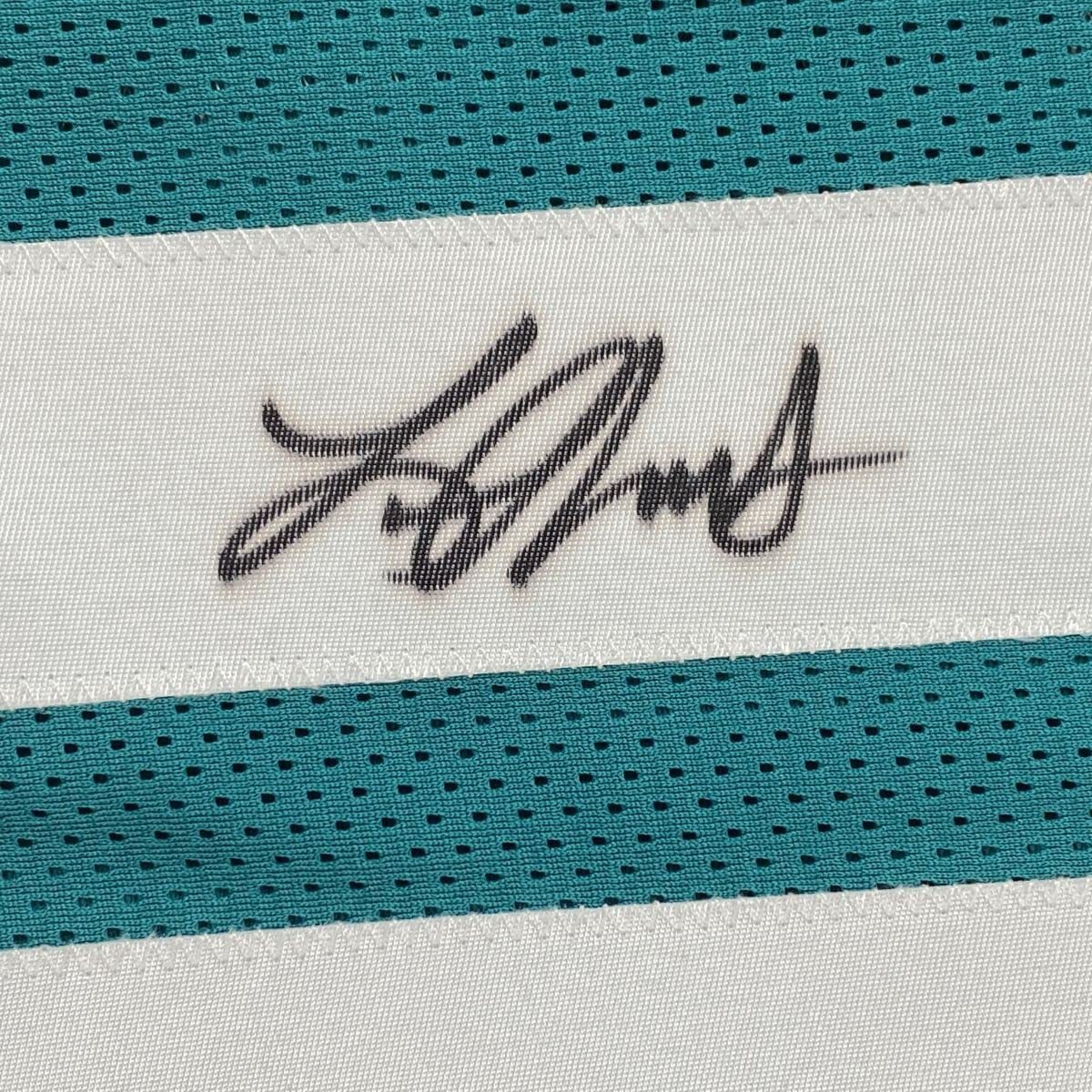 Autographed/Signed Laviska Shenault Jacksonville Teal Football Jersey Beckett BAS COA
