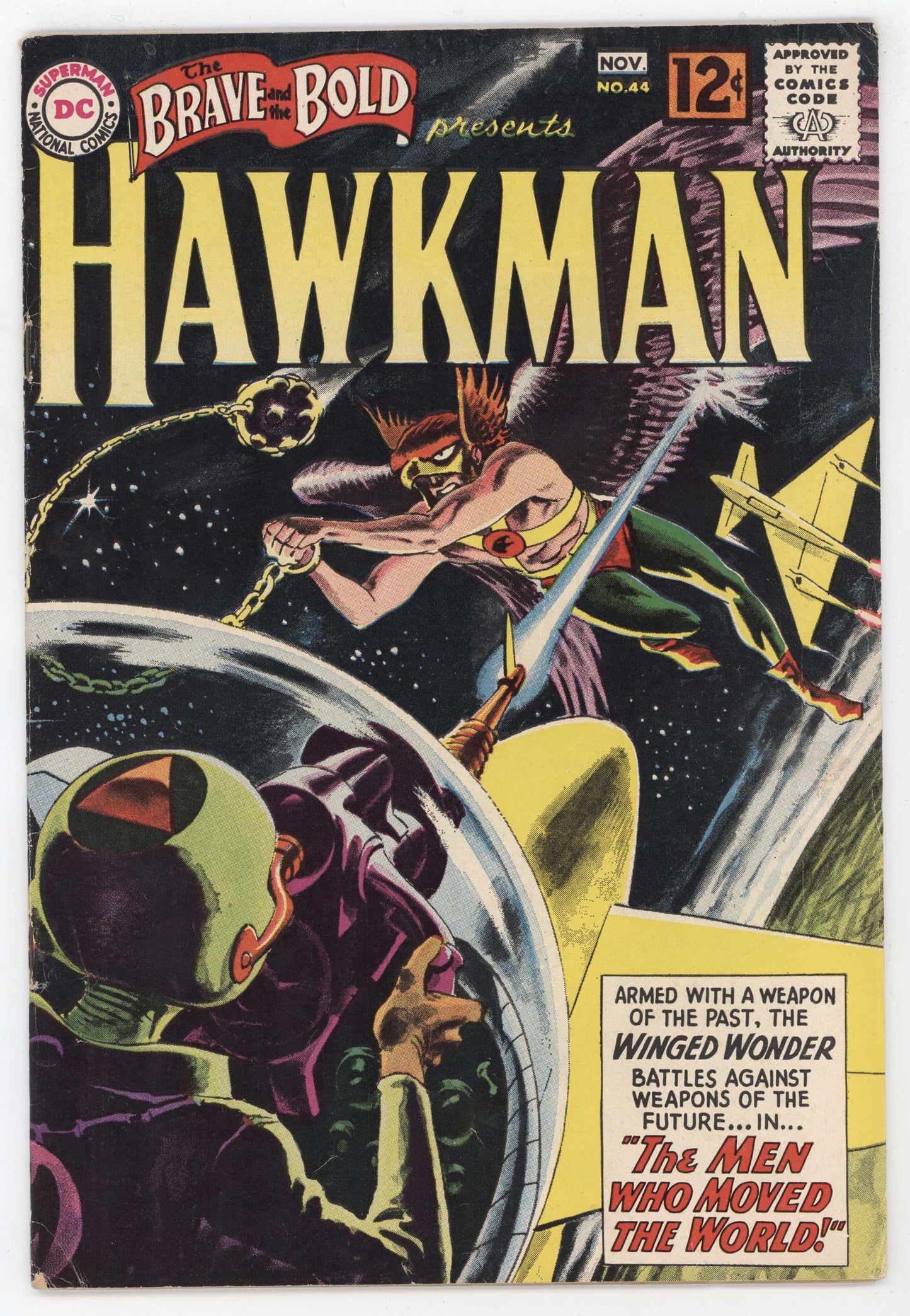 Brave And The Bold 44 DC 1962 FB Hawkman Hawkgirl Joe Kubert Garden Fox