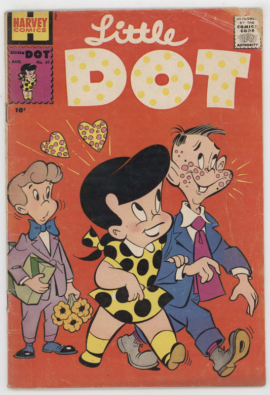 Little Dot 47 Harvey 1959 VG Steve Muffatti Richie Rich Dating Flowers Heart