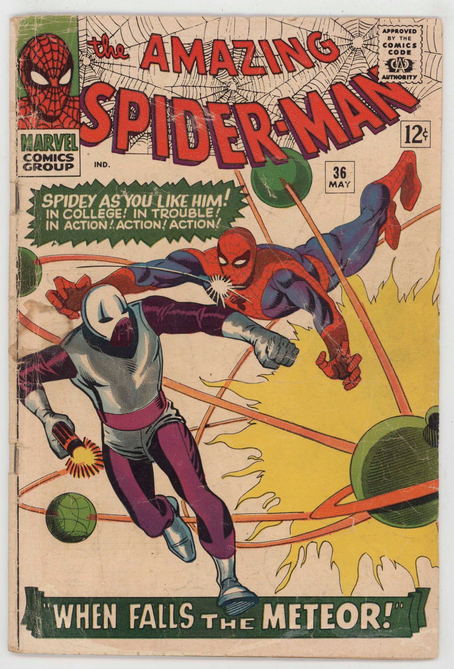 Amazing Spider-Man 36 Marvel 1966 VG 1st Looter Stan Lee Steve Ditko