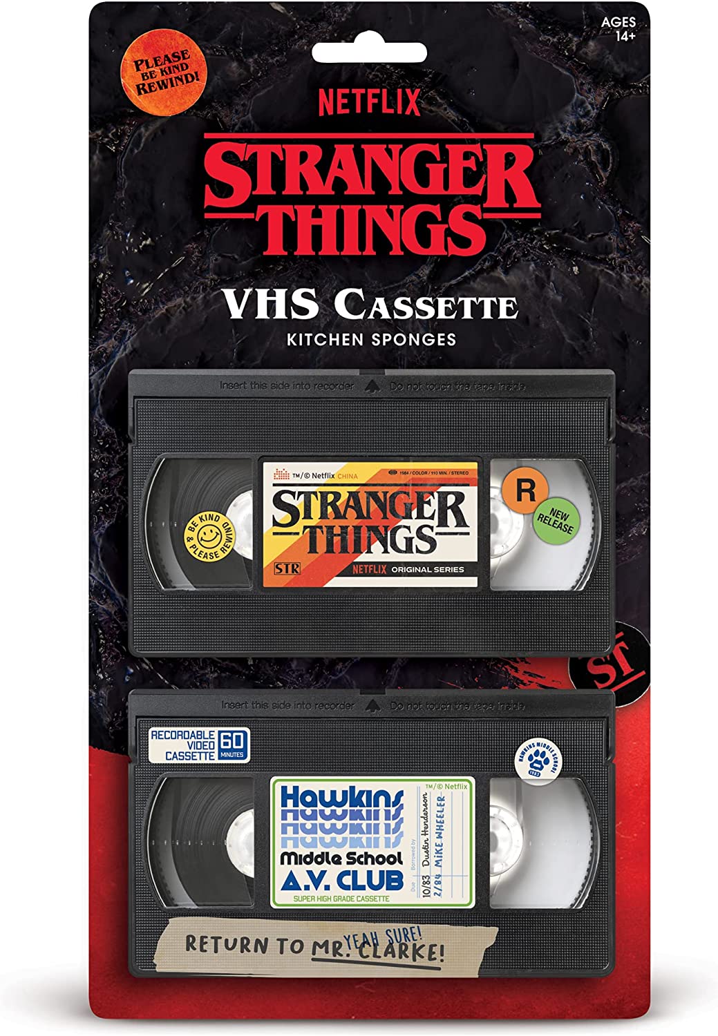 Stranger Things: Kitchen Sponges - VHS Cassette (Set of 2)