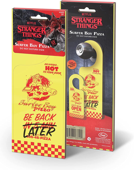 Stranger Things: Do Not Disturb Sign - Surfer Boy Pizza