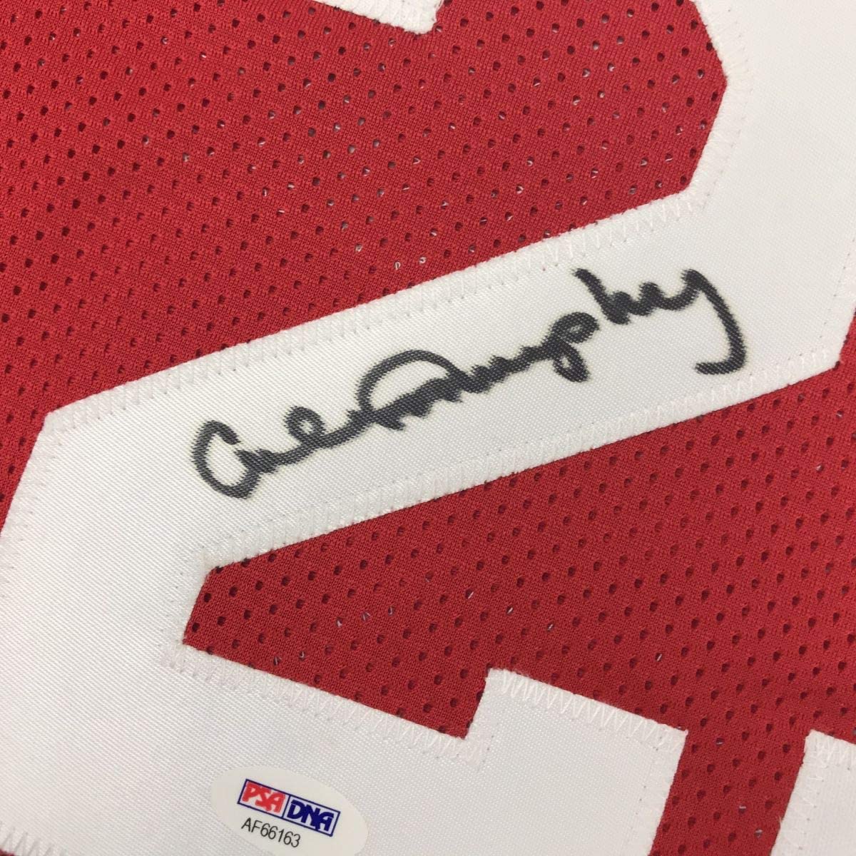 Autographed/Signed Calvin Murphy Houston Red Basketball Jersey PSA/DNA COA