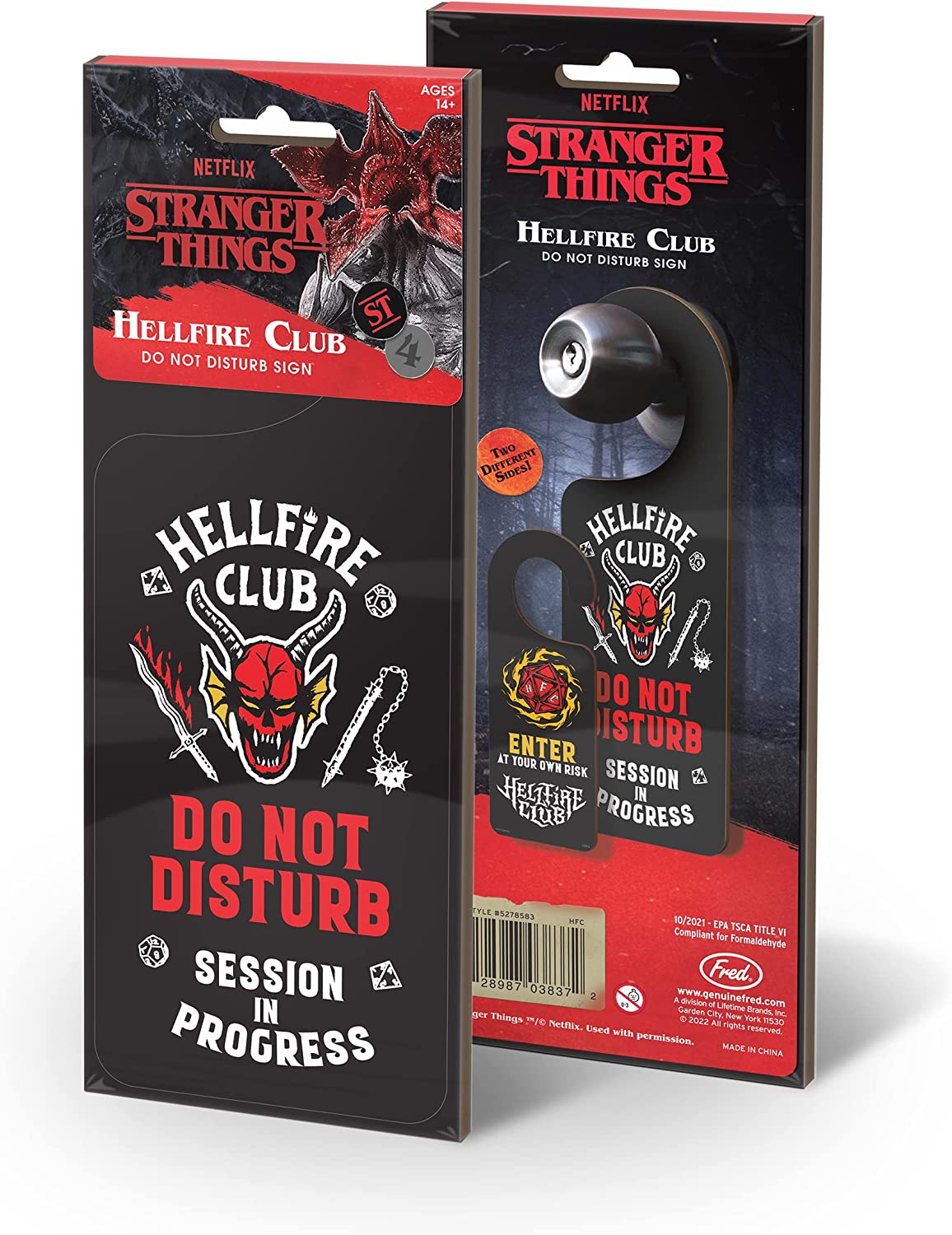 Stranger Things: Do Not Disturb Sign - Hellfire Club