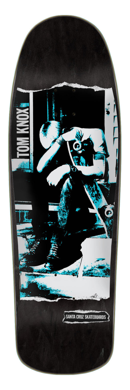 **Pre-Order** Santa Cruz Tom Knox Punk Black Stain 9.89" Skateboard Deck