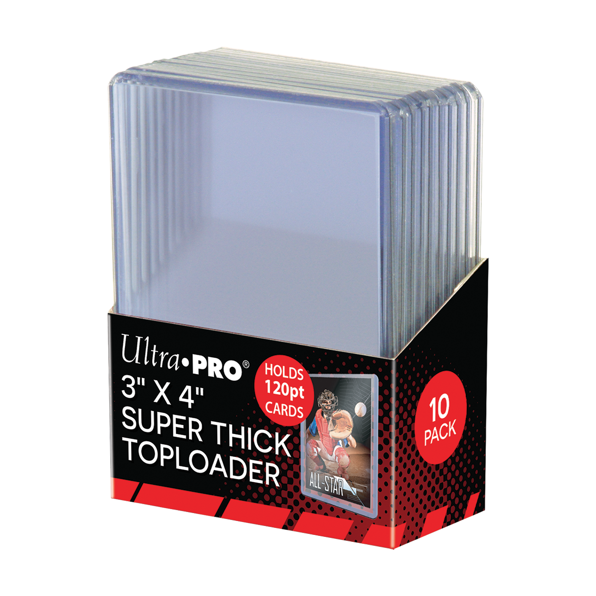 3" x 4" Clear Super Thick 120PT TOPLOADER® Sleeves (10ct)