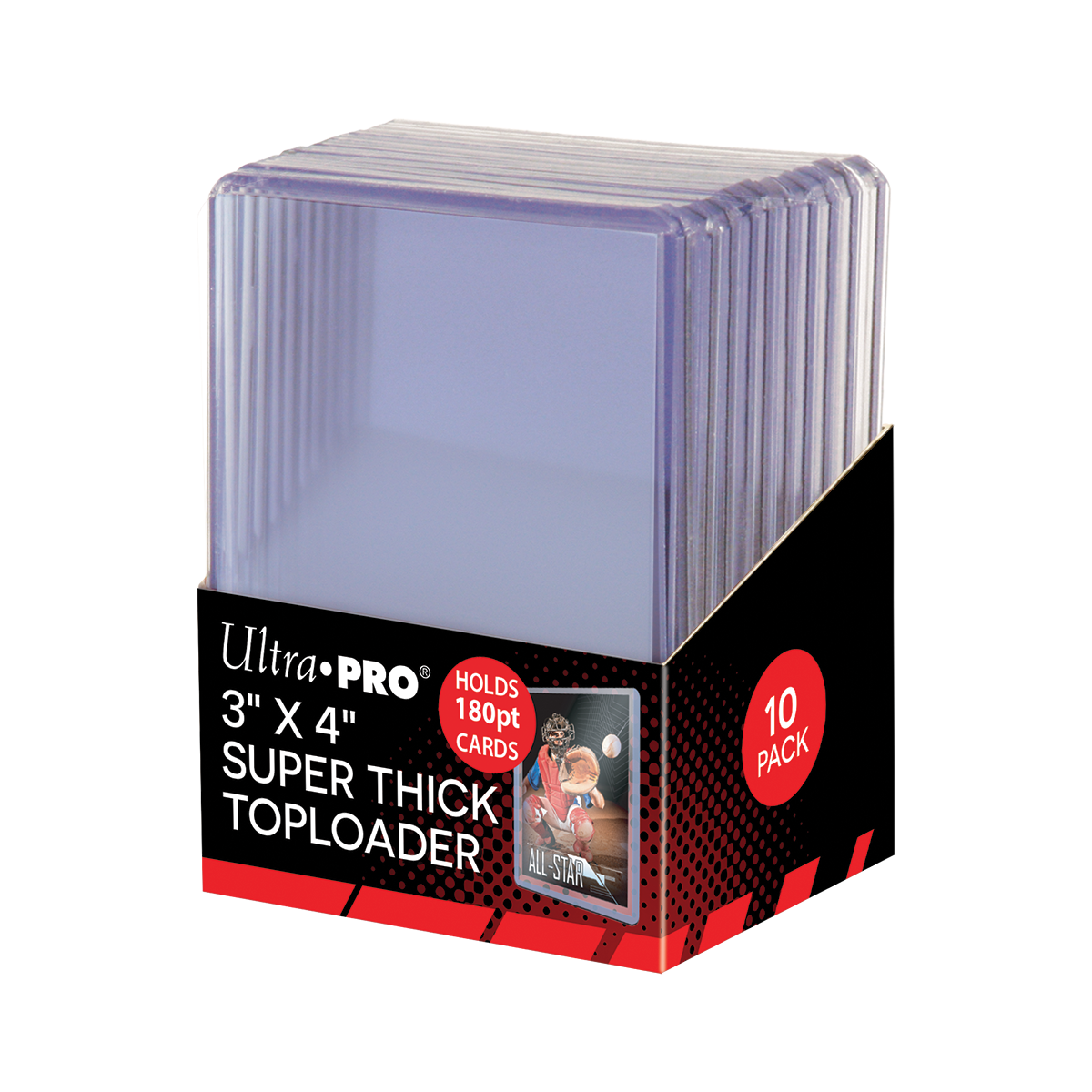 3" x 4" Clear Super Thick 180PT TOPLOADER® Sleeves (10ct)
