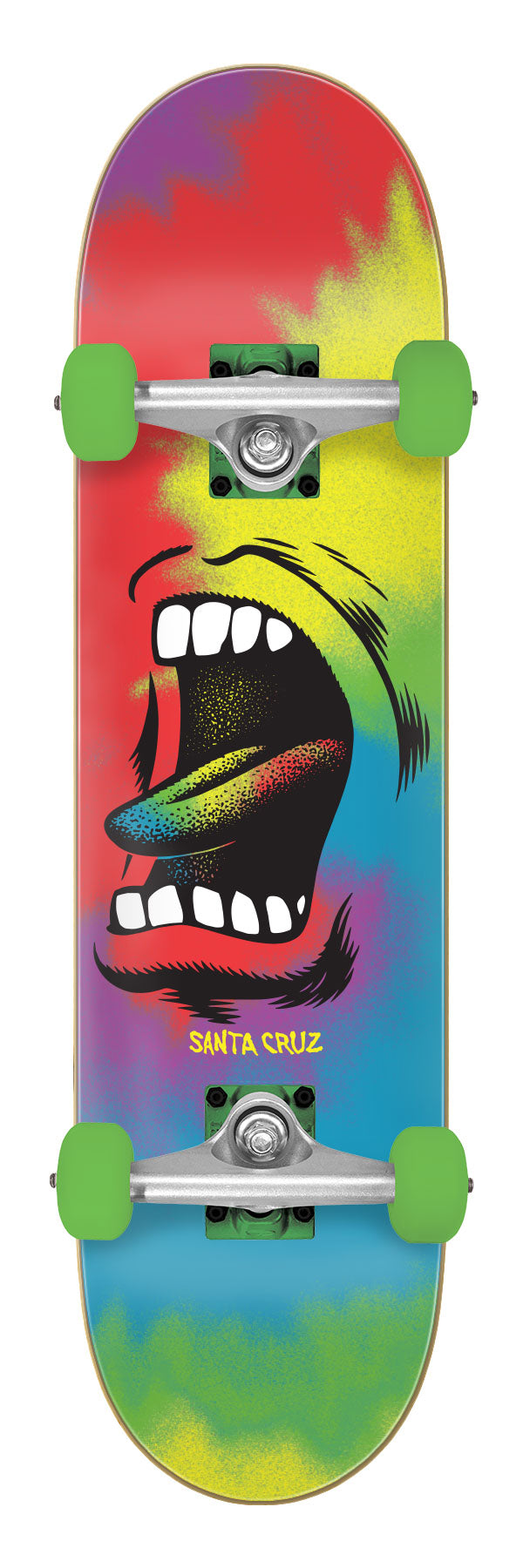 Santa Cruz Big Mouth Tie Dye Full 8" Complete Skateboard