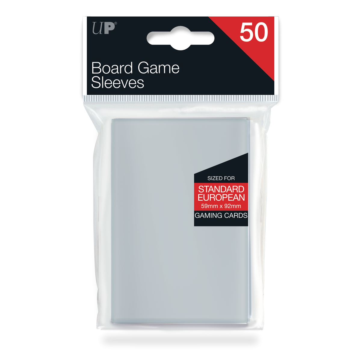 Standard European Board Game Sleeves (50ct) for 59mm x 92mm Cards
